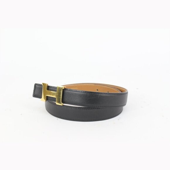 Hermès Black x Brown 24mm Reversible H Logo Belt main image 7